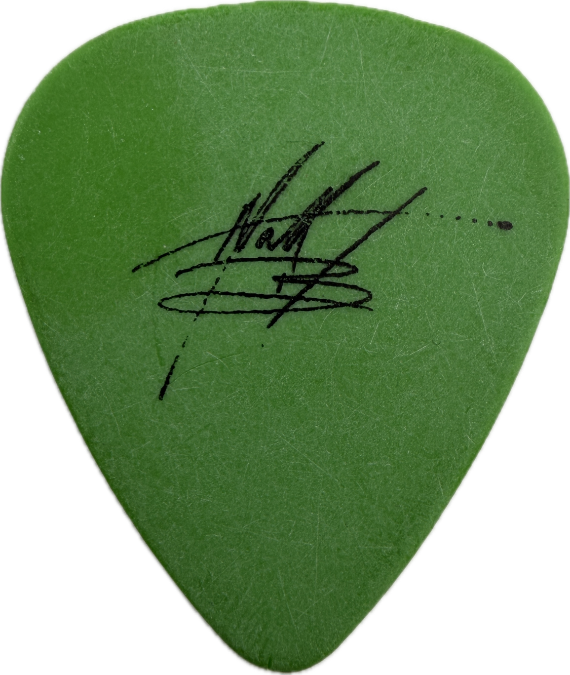 matthew bachand shadows fall 2005 the war within tour guitar pick matthew bachand signature green guitar pick reverse pickrebel photo reverse