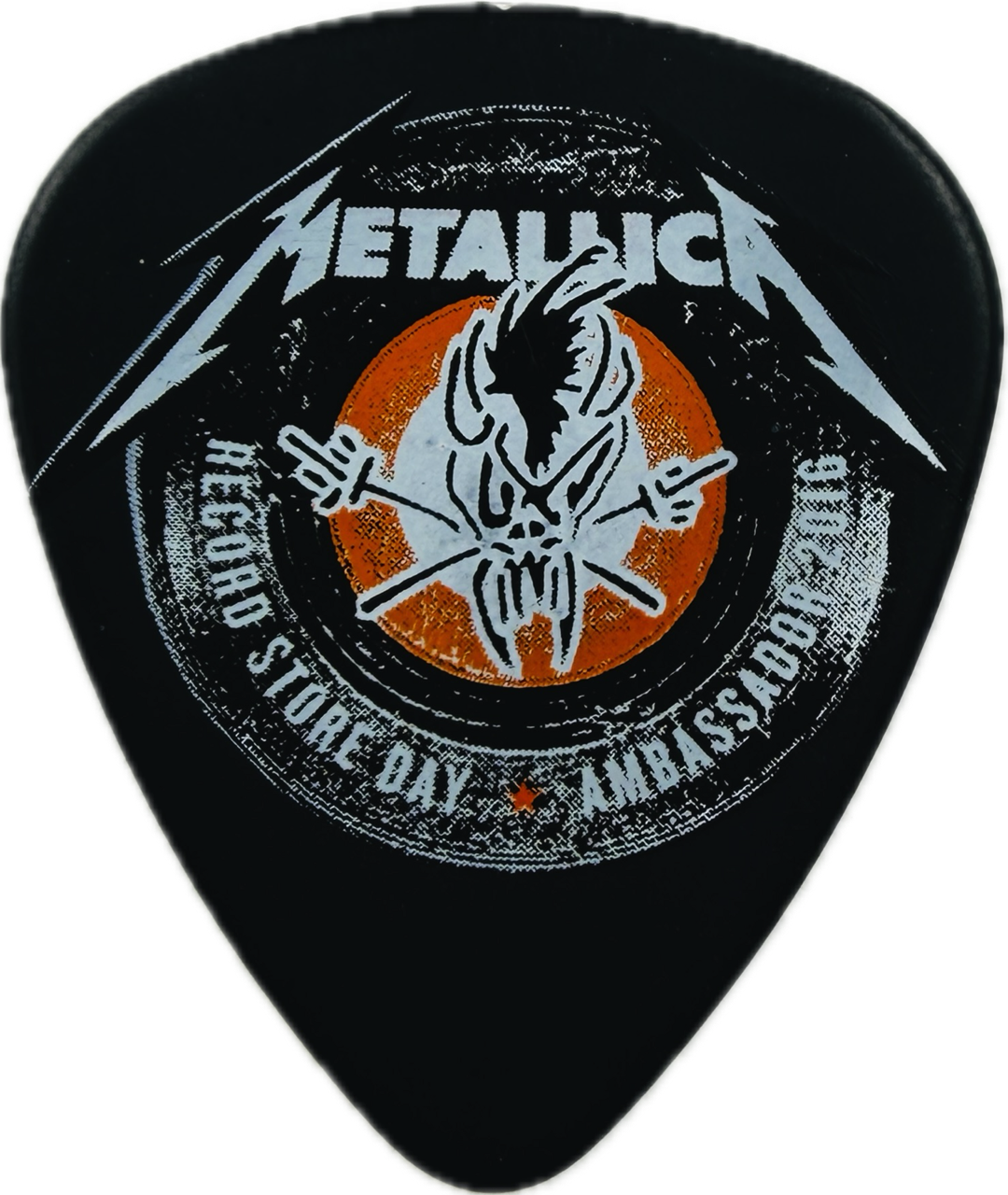 metallica 2016 record store day ambassador kill em all black guitar pick reverse pickrebel photo reverse