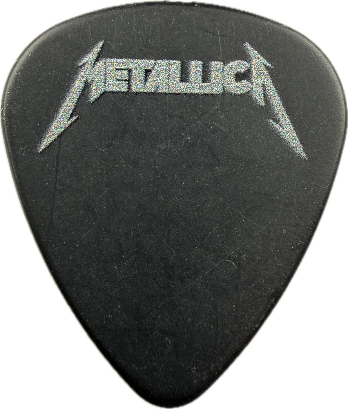 Metallica Life Burns Faster Black Album Sphere Las Vegas guitar pick reverse reverse