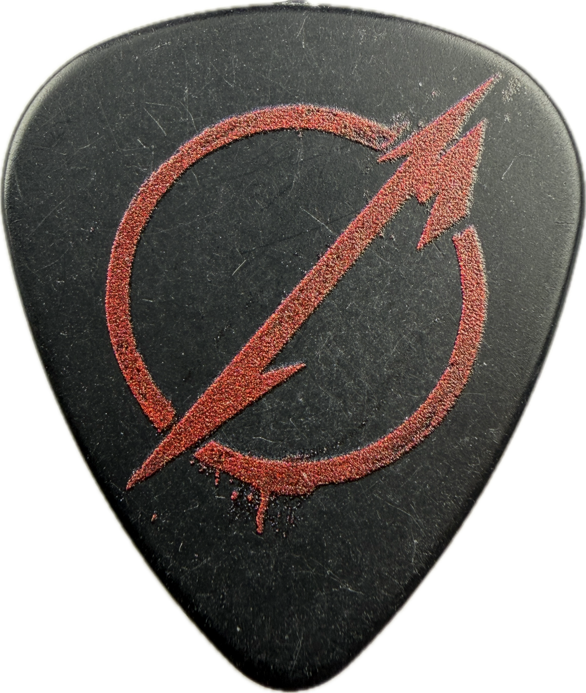 metallica through the never red metallica m artwork dunlop guitar pick reverse pickrebel photo reverse