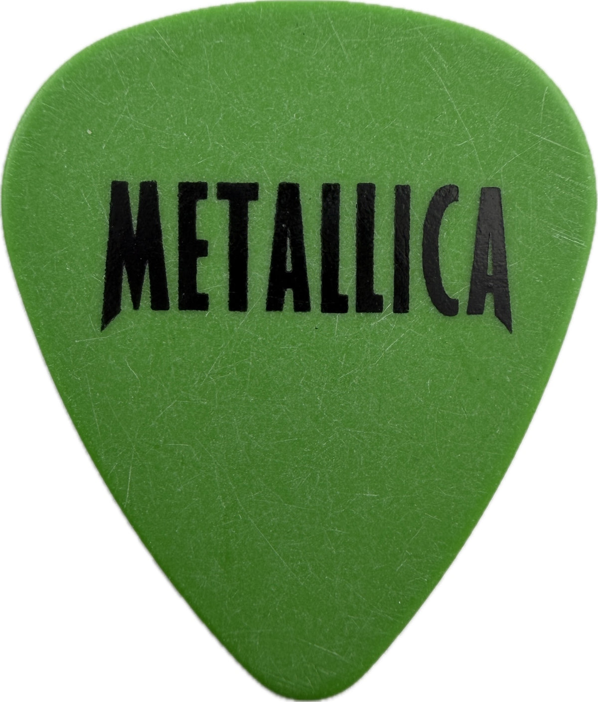 Metallica green XXX 30th Anniversary guitar pick reverse reverse