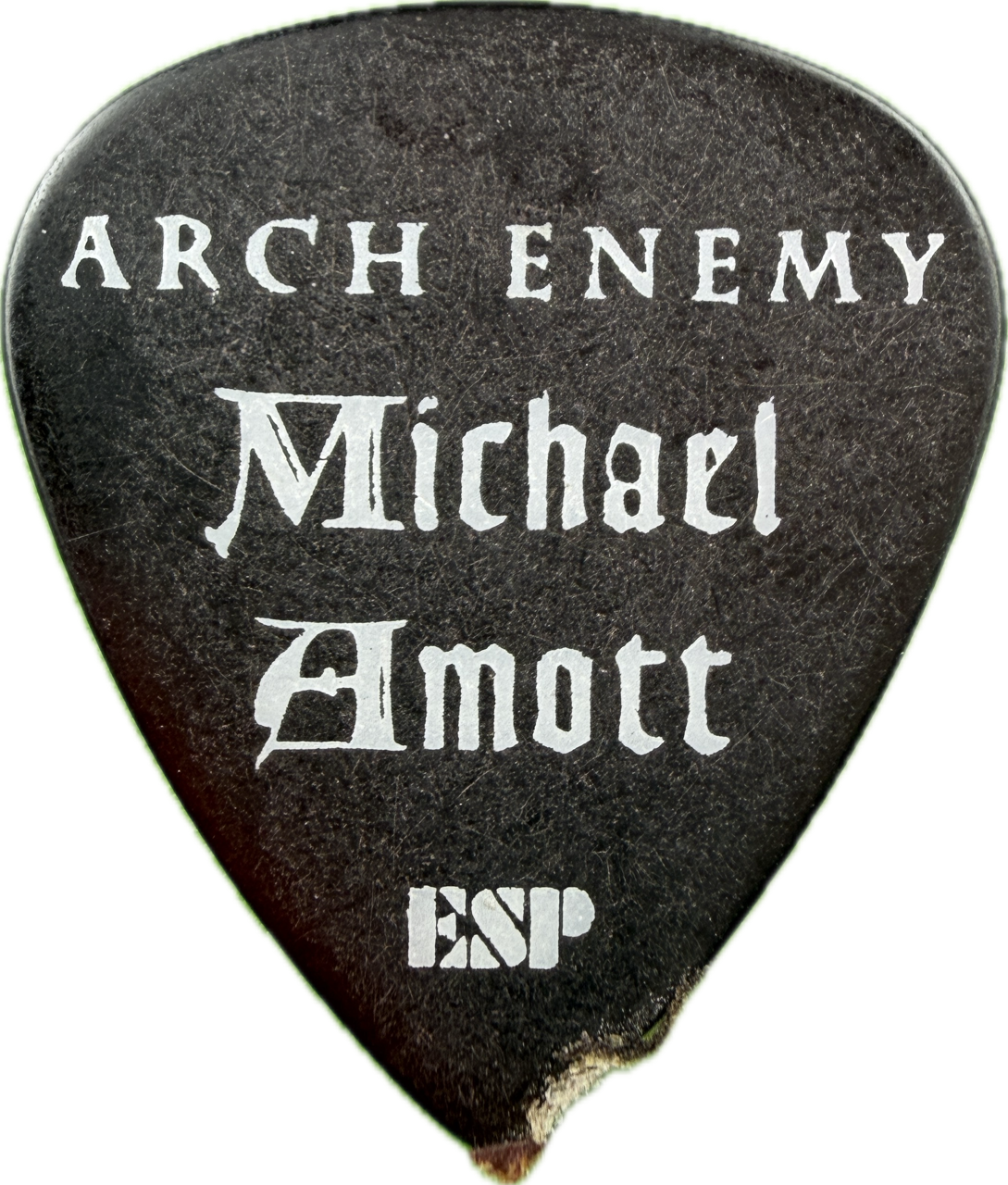 michael amott arch enemy arch enemy michael amott esp black guitar pick reverse pickrebel photo reverse