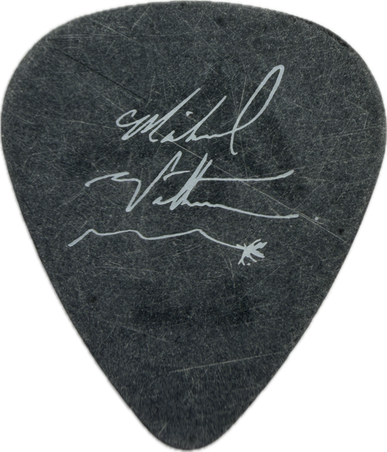 MICHAEL WILTON QUEENSRŸCHE 2003 TRIBE TOUR GUITAR PICK reverse