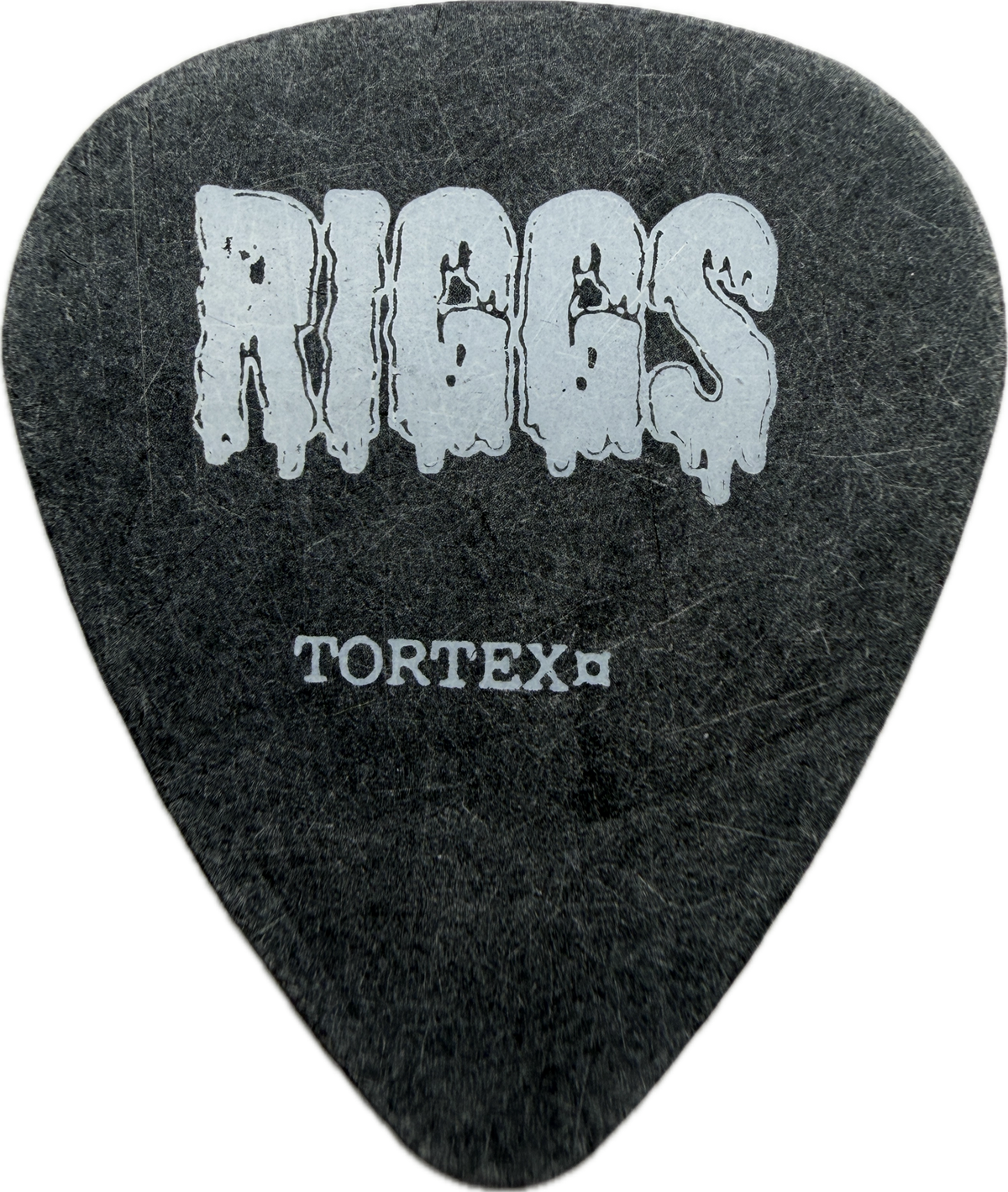 mike riggs rob zombie 1999 hellbilly deluxe tour scum of the devil dunlop black tortex tortex guitar pick reverse pickrebel photo reverse