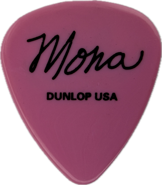 MONA GNADER SAMMY HAGAR 2002 NOT 4 SALE TOUR PINK VOODOO GUITAR PICK reverse