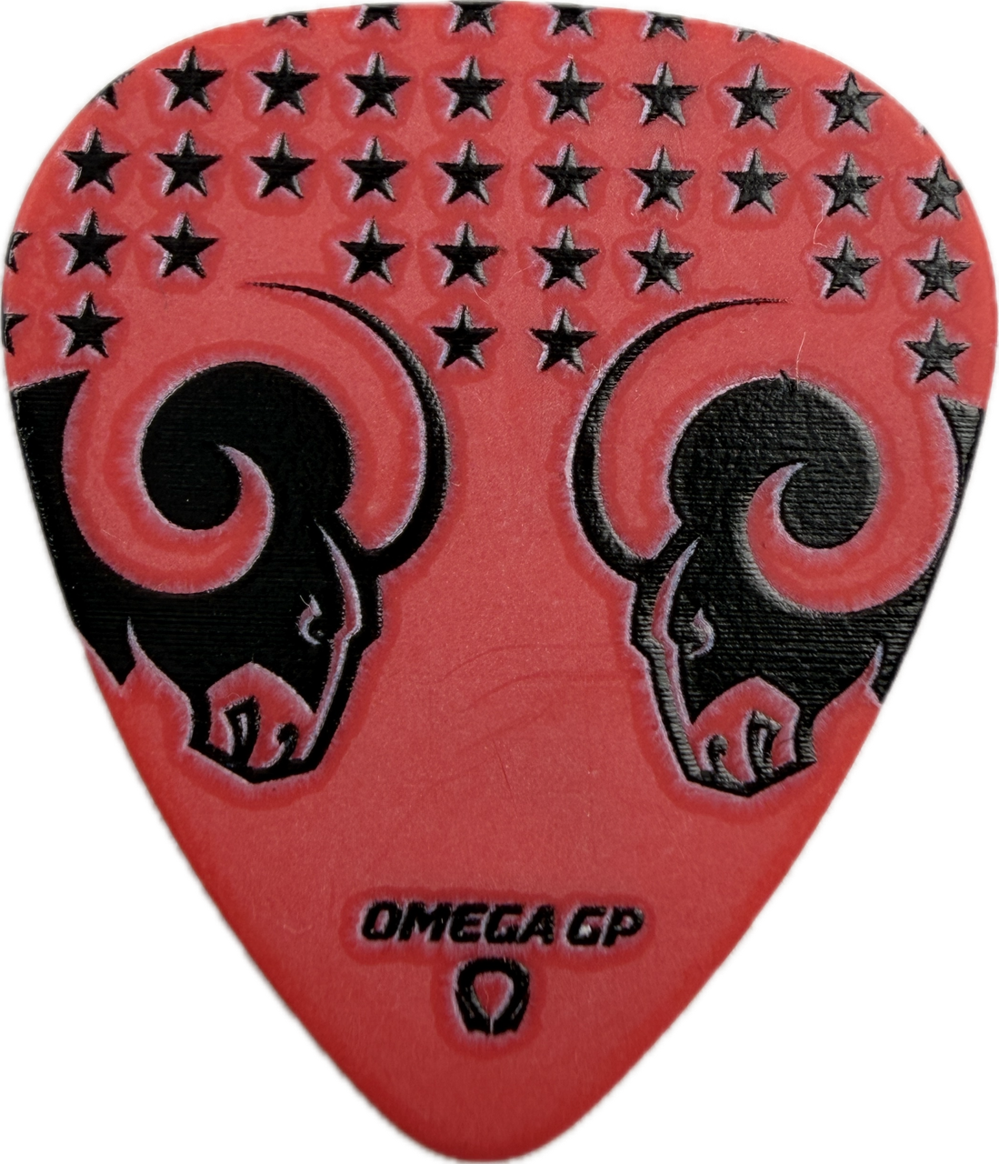 nita strauss alice cooper 2025 2025 tour la rams omega gp red guitar pick reverse pickrebel photo reverse