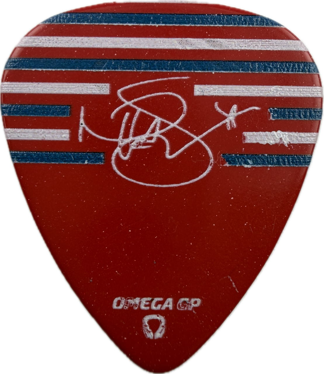 nita strauss alice cooper 2025 2025 tour red white blue omega gp red guitar pick reverse pickrebel photo reverse