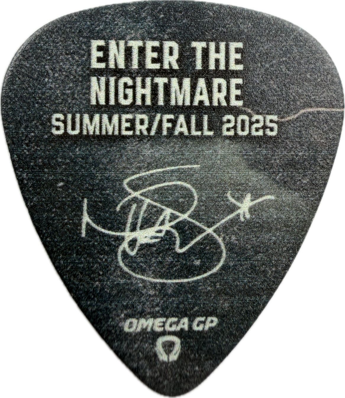 nita strauss alice cooper 2025 enter the nightmare guitar pick enter the nightmare 2025 signature guitar pick reverse pickrebel photo reverse
