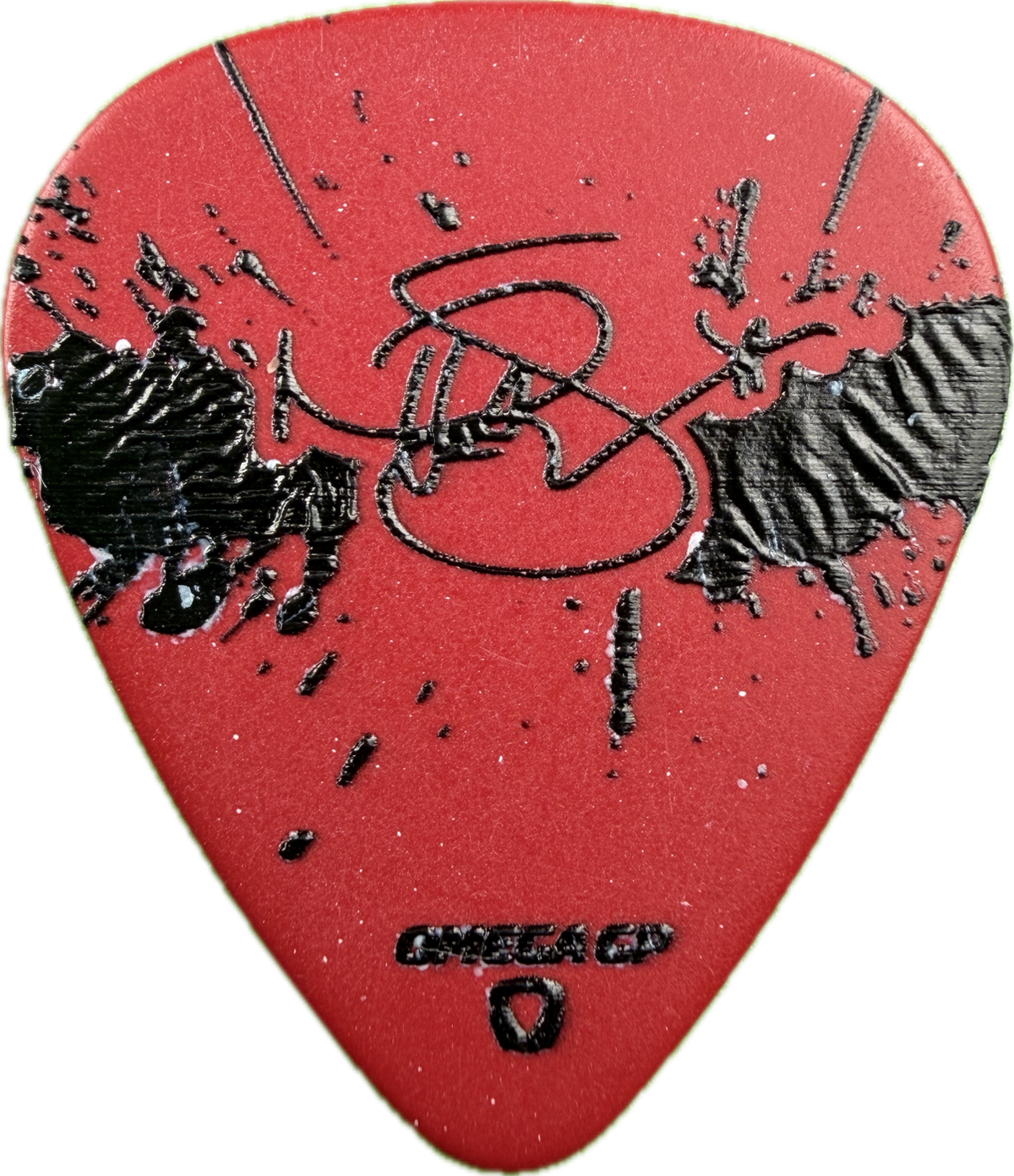 nita strauss alice cooper 2025 ol black eyes tour logo signature guitar pick guitar pick reverse pickrebel photo reverse