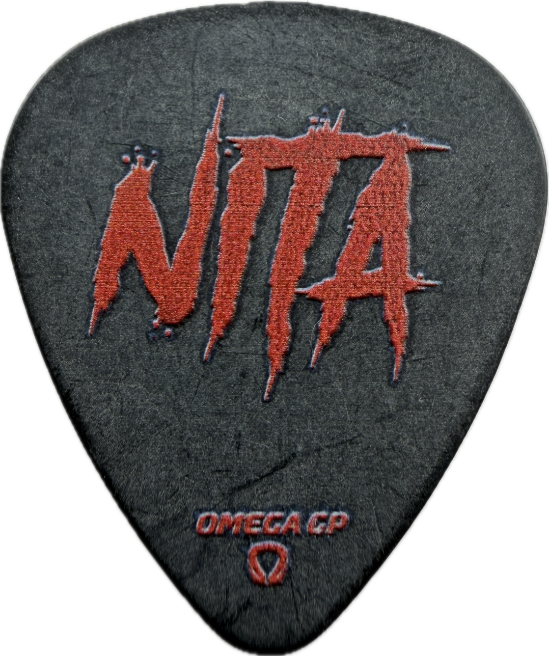 nita strauss alice cooper black snake omega gp black guitar pick reverse pickrebel photo reverse