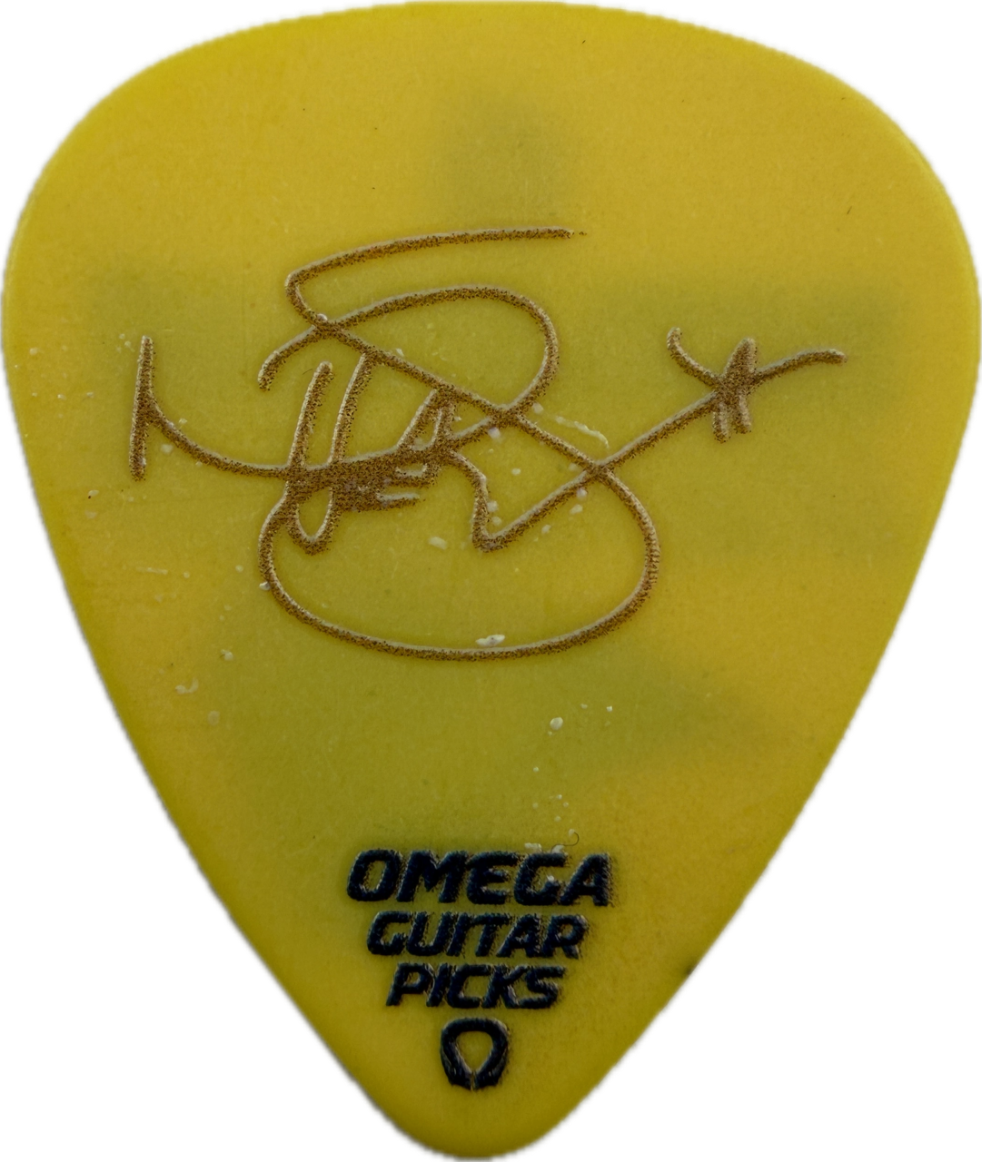 nita strauss alice cooper la rams super bowl lvi omega gp yellow guitar pick reverse pickrebel photo reverse