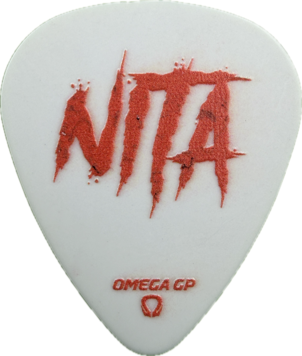 nita strauss white snake logo guitar pick guitar pick reverse pickrebel photo reverse