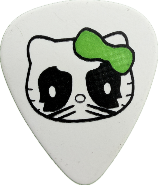 PAUL STANLEY KISS HELLO KITTY JAPAN 2013 TOUR GUITAR PICK reverse
