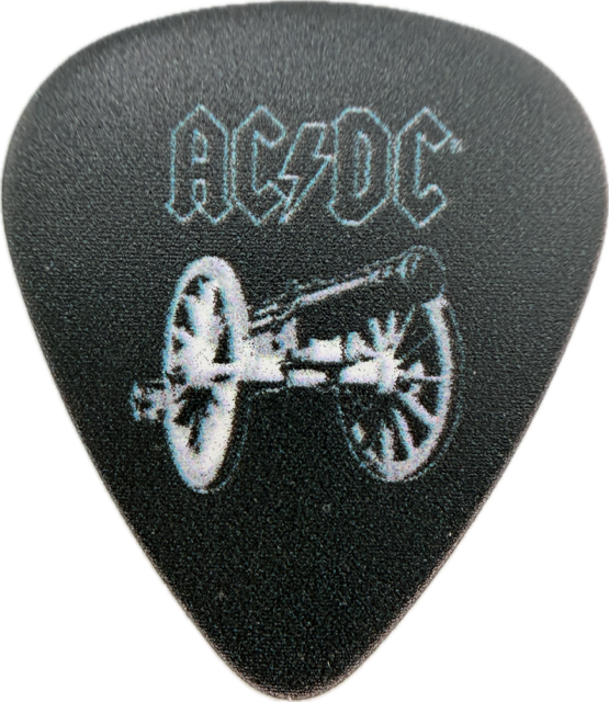 AC/DC FOR THOSE ABOUT TO ROCK GUITAR PICK reverse