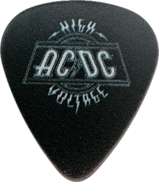 AC/DC HIGH VOLTAGE GUITAR PICK reverse