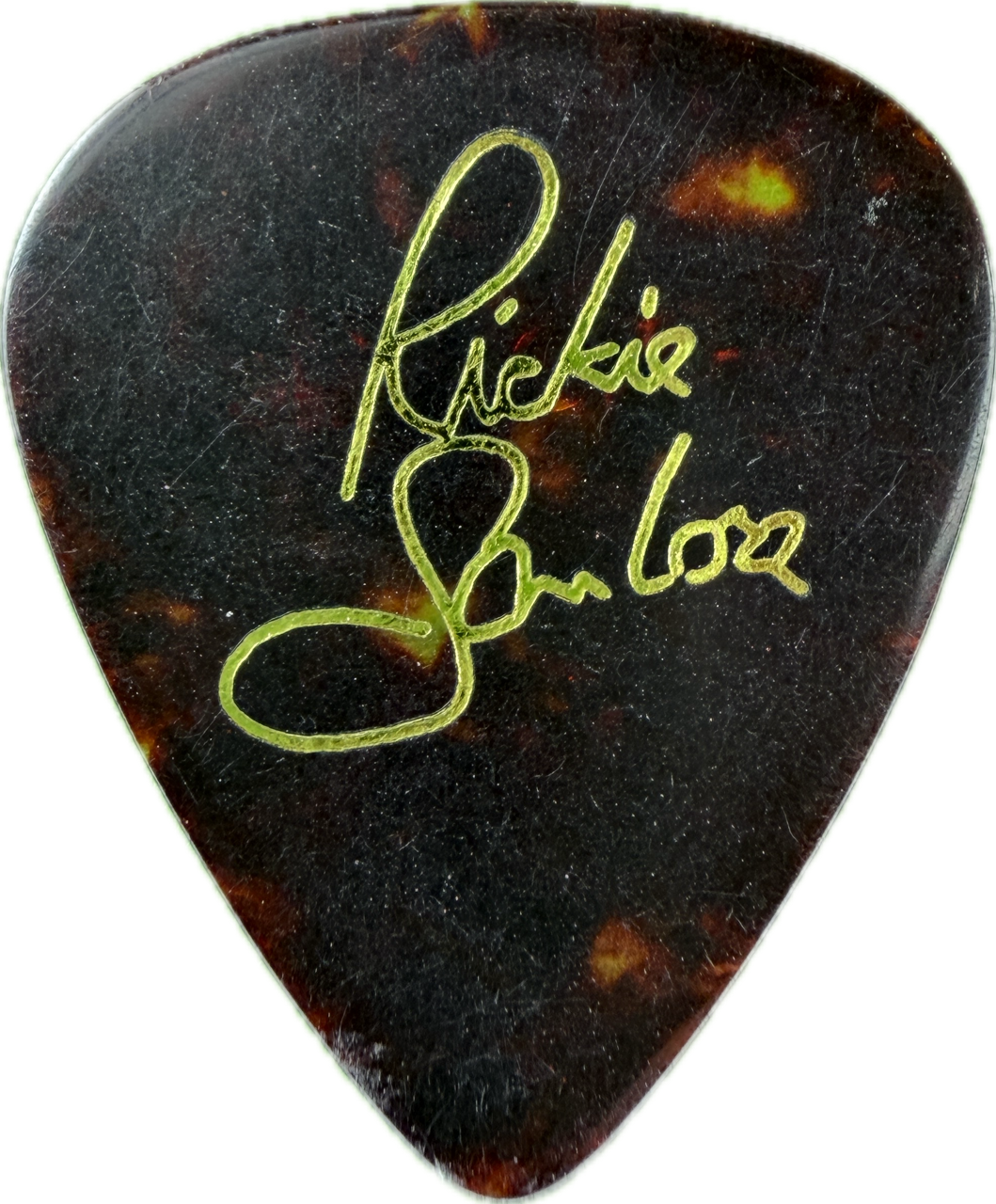 richie sambora bon jovi 2000 crush tour the mic tortoiseshell style appearance guitar pick reverse pickrebel photo reverse