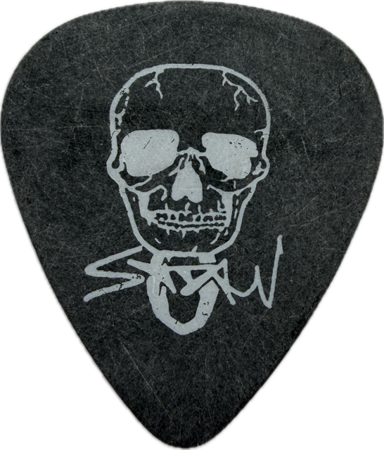 SCOTT IAN ANTHRAX 2005 ANGEL OF RETRIBUTION TOUR SKULL GUITAR PICK reverse