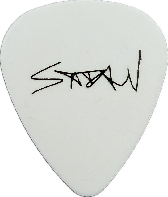 SCOTT IAN ANTHRAX 2011 WORSHIP MUSIC TOUR SATAN GUITAR PICK reverse