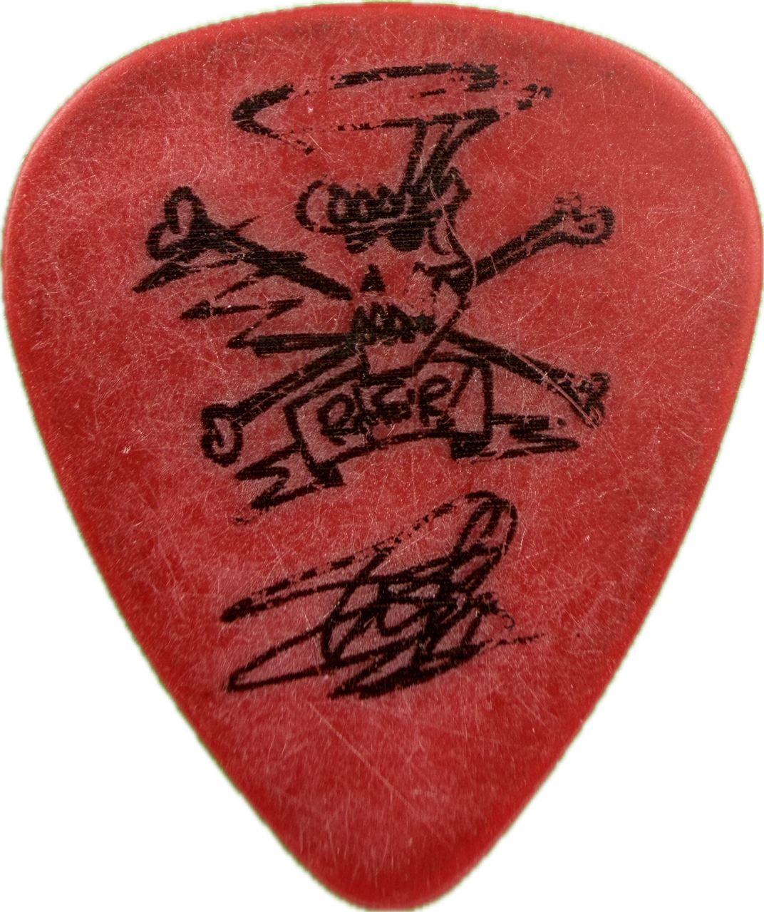 slash guns n roses 2017 world tour skull worn dunlop red tortex tortex guitar pick reverse pickrebel photo reverse