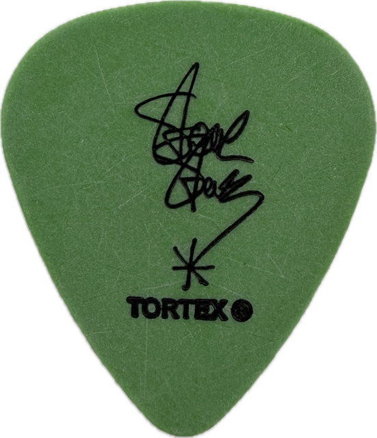 STEVE STEVENS BILLY IDOL 2005 DEVIL’S PLAYGROUND TOUR RAYGUN GUITAR PICK reverse