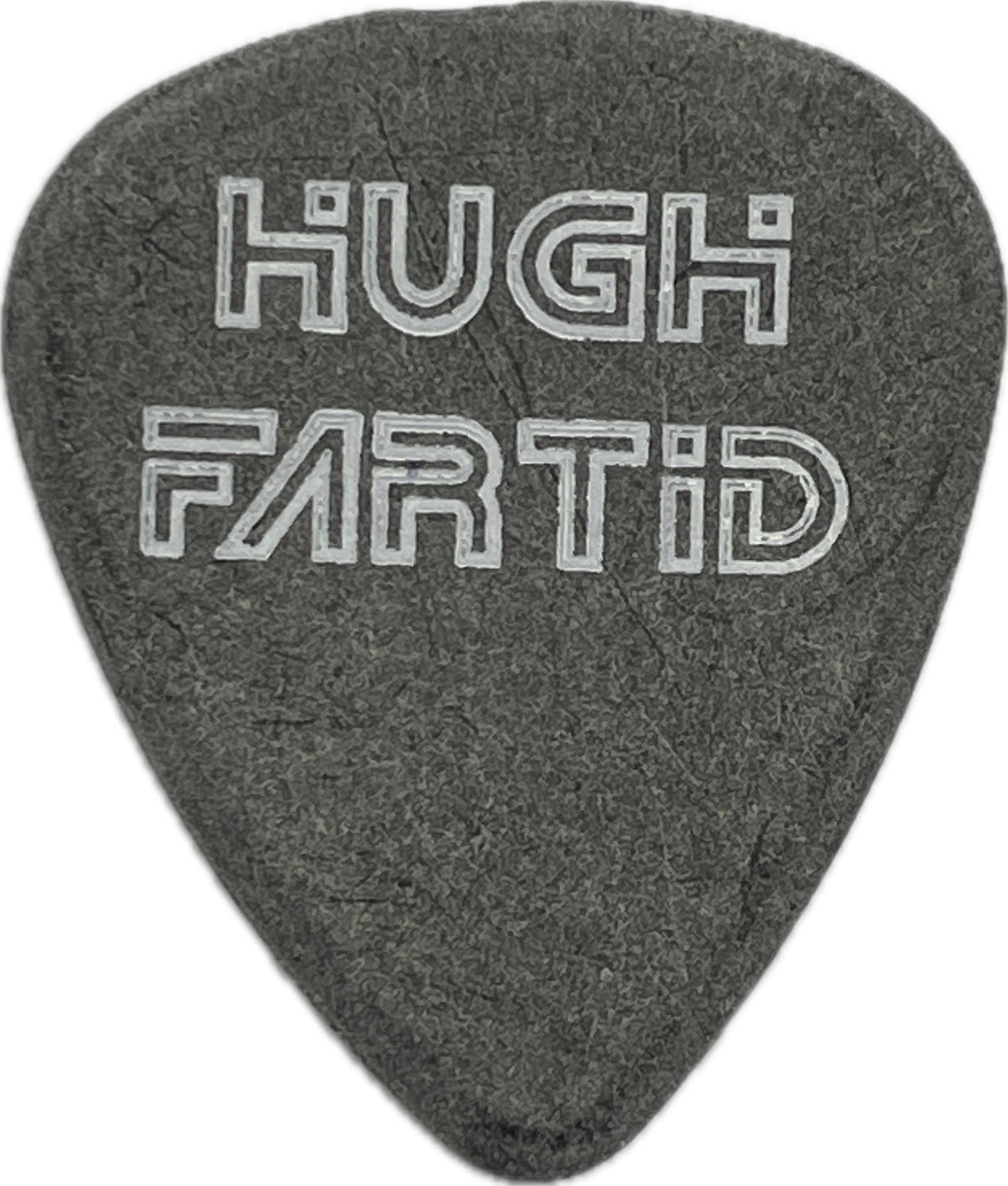 Sum 41 guitar pick reverse with Hugh Fartid lettering reverse