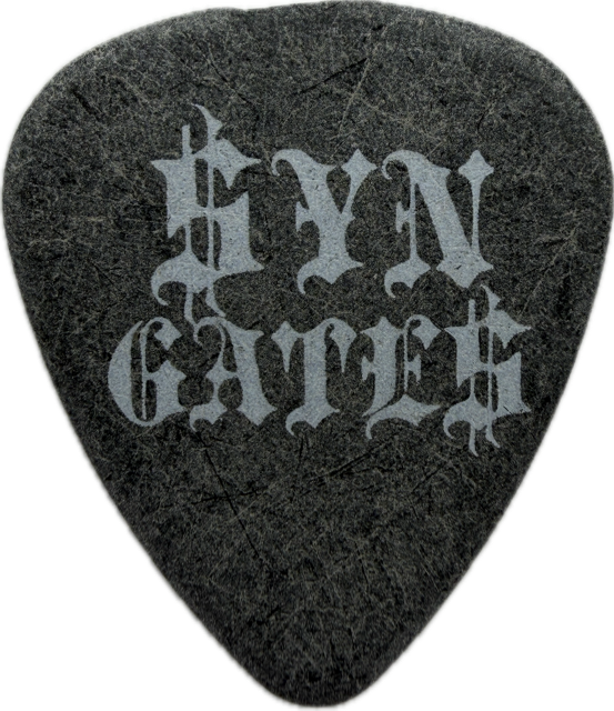 SYNYSTER GATES AVENGED SEVENFOLD 2008 US TOUR TOP HAT SKULL GUITAR PICK reverse
