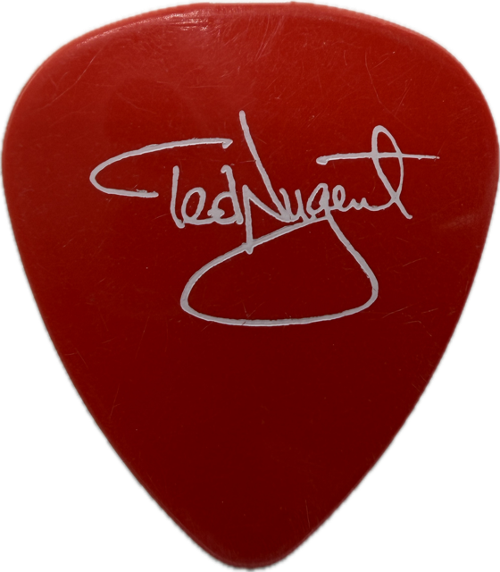 TED NUGENT DAMN YANKEES 1993 DON’T TREAD TOUR GUITAR PICK reverse