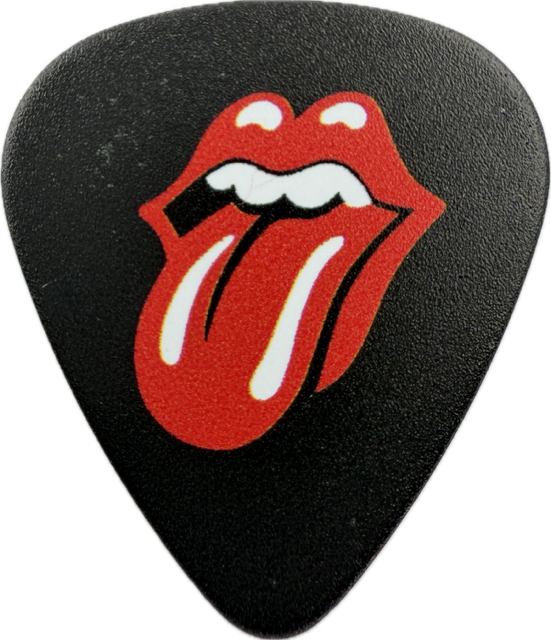 the rolling stones 2026 tongues perris black celluloid guitar pick reverse pickrebel photo reverse