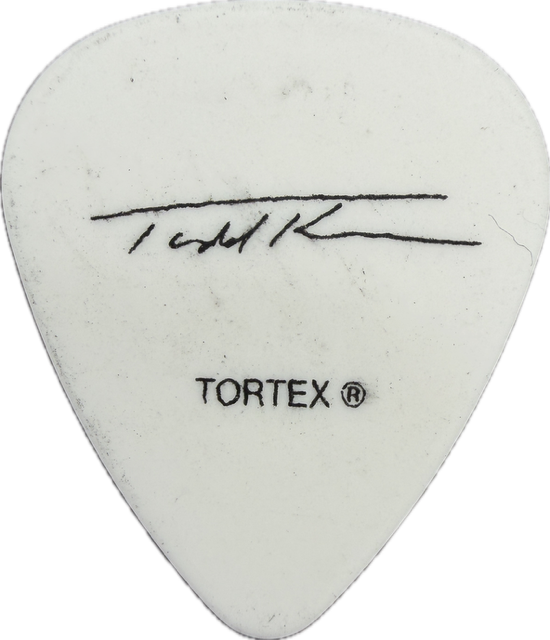 TODD KERNS SLASH 2010 SOLO TOUR GUITAR PICK reverse