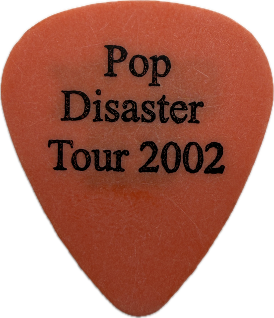 TOM DELONGE BLINK-182 2002 POP DISASTER TOUR GUITAR PICK reverse