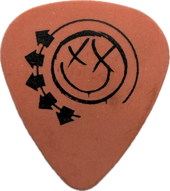 TOM DELONGE BLINK-182 2004 TOUR TORTEX LOGO GUITAR PICK reverse