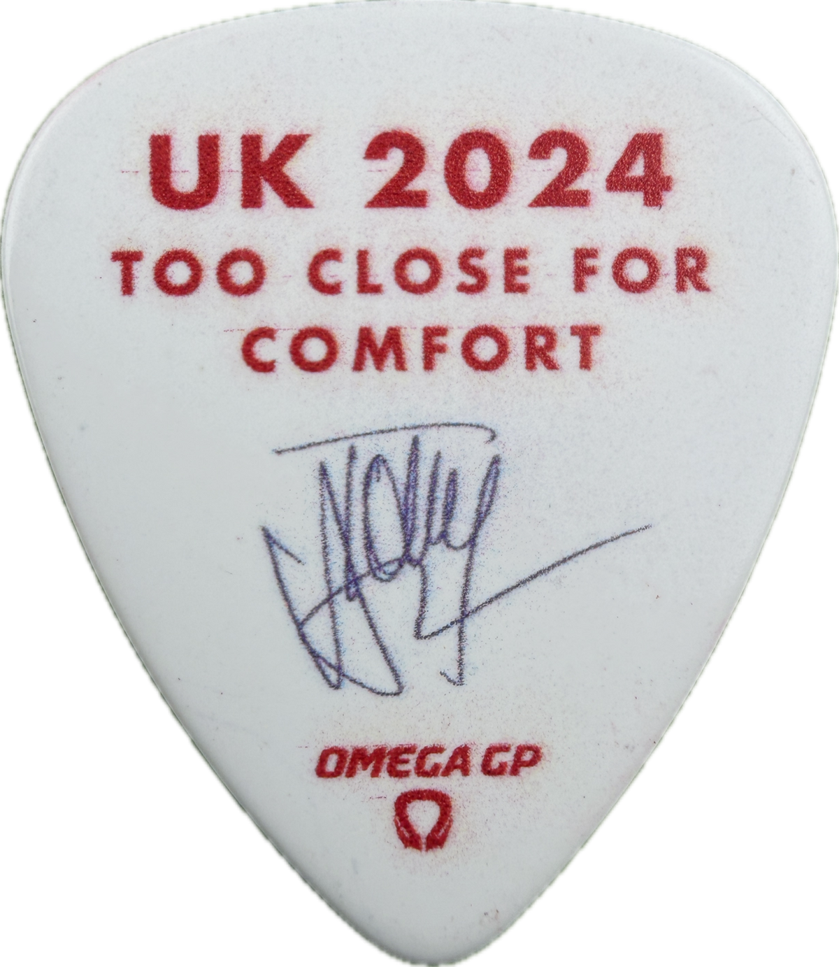 tommy henriksen alice cooper 2024 too close for comfort uk tour guitar pick guitar pick reverse pickrebel photo reverse