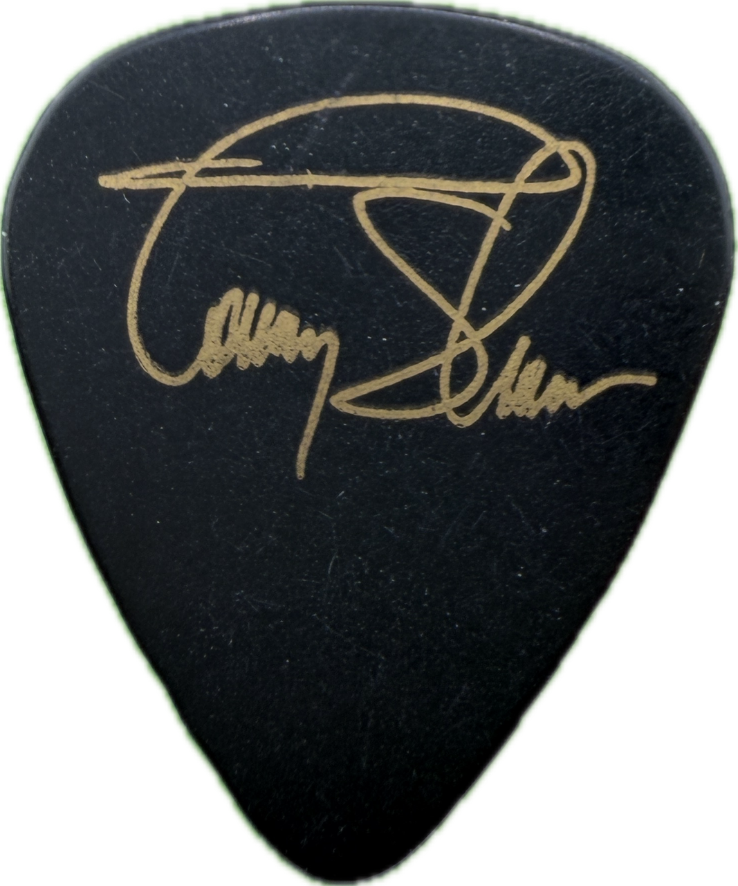 tommy shaw styx 1997 return to the paradise theatre tour signature black guitar pick reverse pickrebel photo reverse