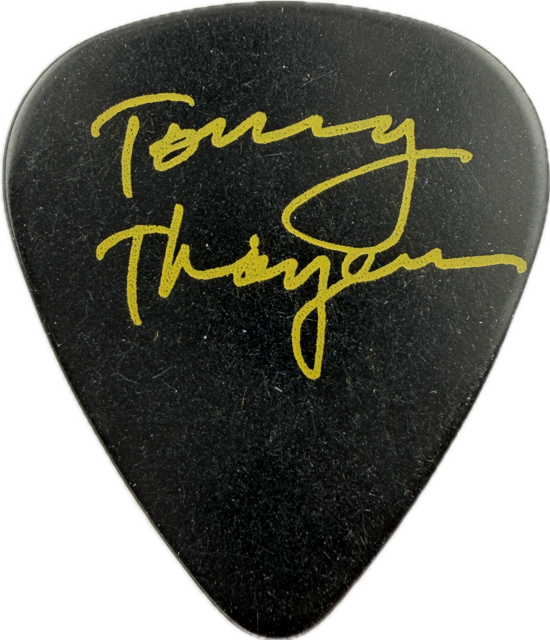 TOMMY THAYER KISS 2007 HIT N RUN TOUR GUITAR PICK reverse