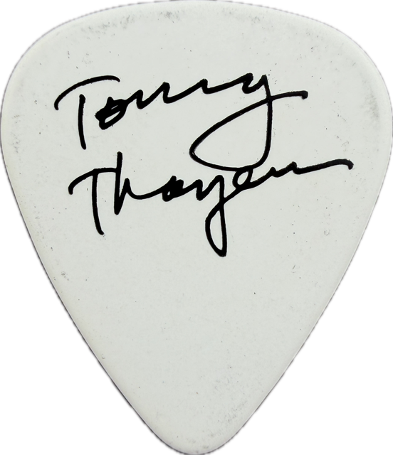 TOMMY THAYER KISS 2014 NHL STADIUM SERIES TOUR GUITAR PICK reverse