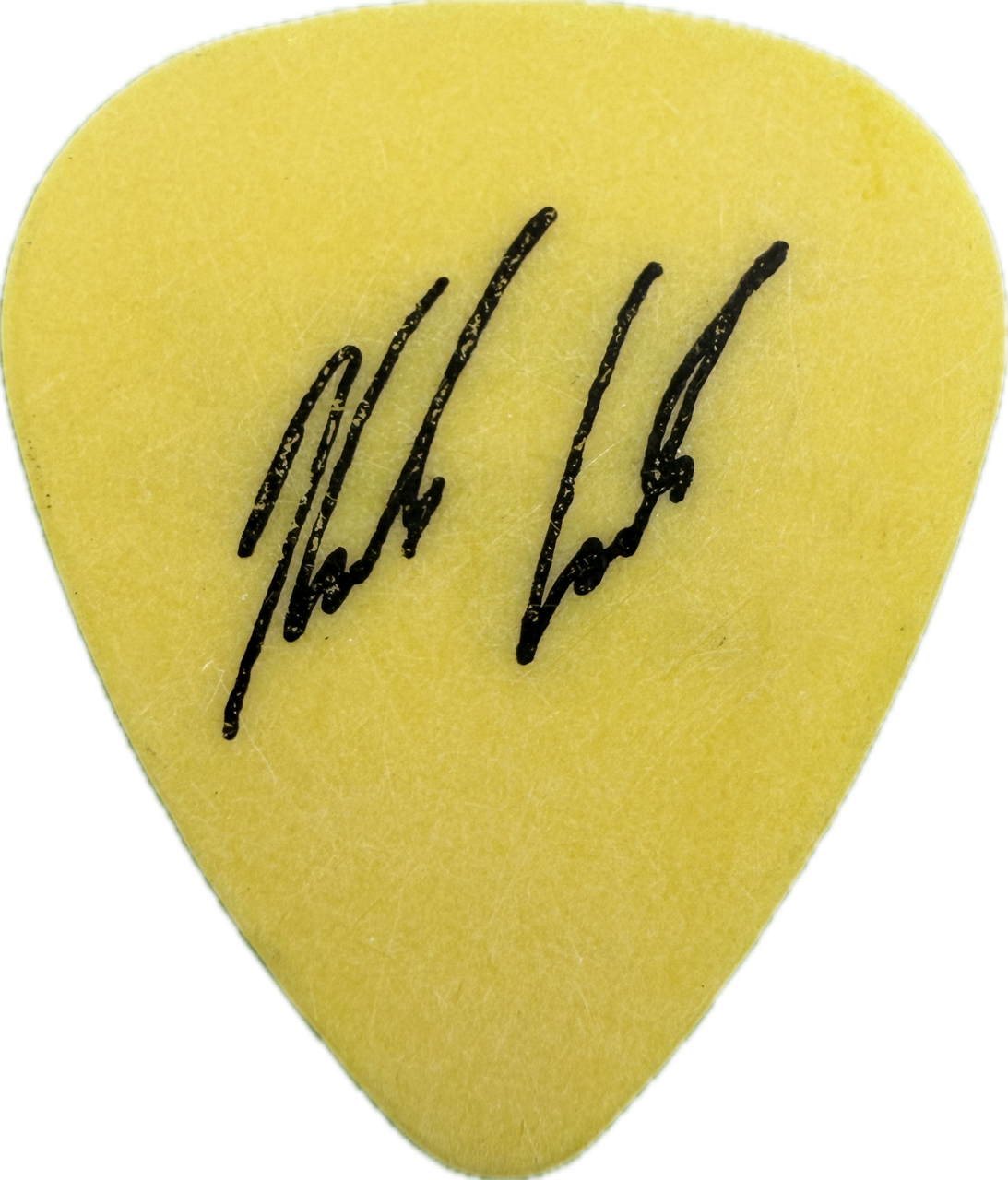 travis tritt 1992 t r o u b l e tour van yellow guitar pick reverse pickrebel photo reverse