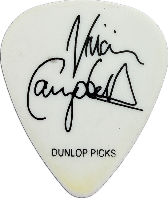 VIVIAN CAMPBELL DEF LEPPARD 2008 SPARKLE LOUNGE TOUR GUITAR PICK reverse