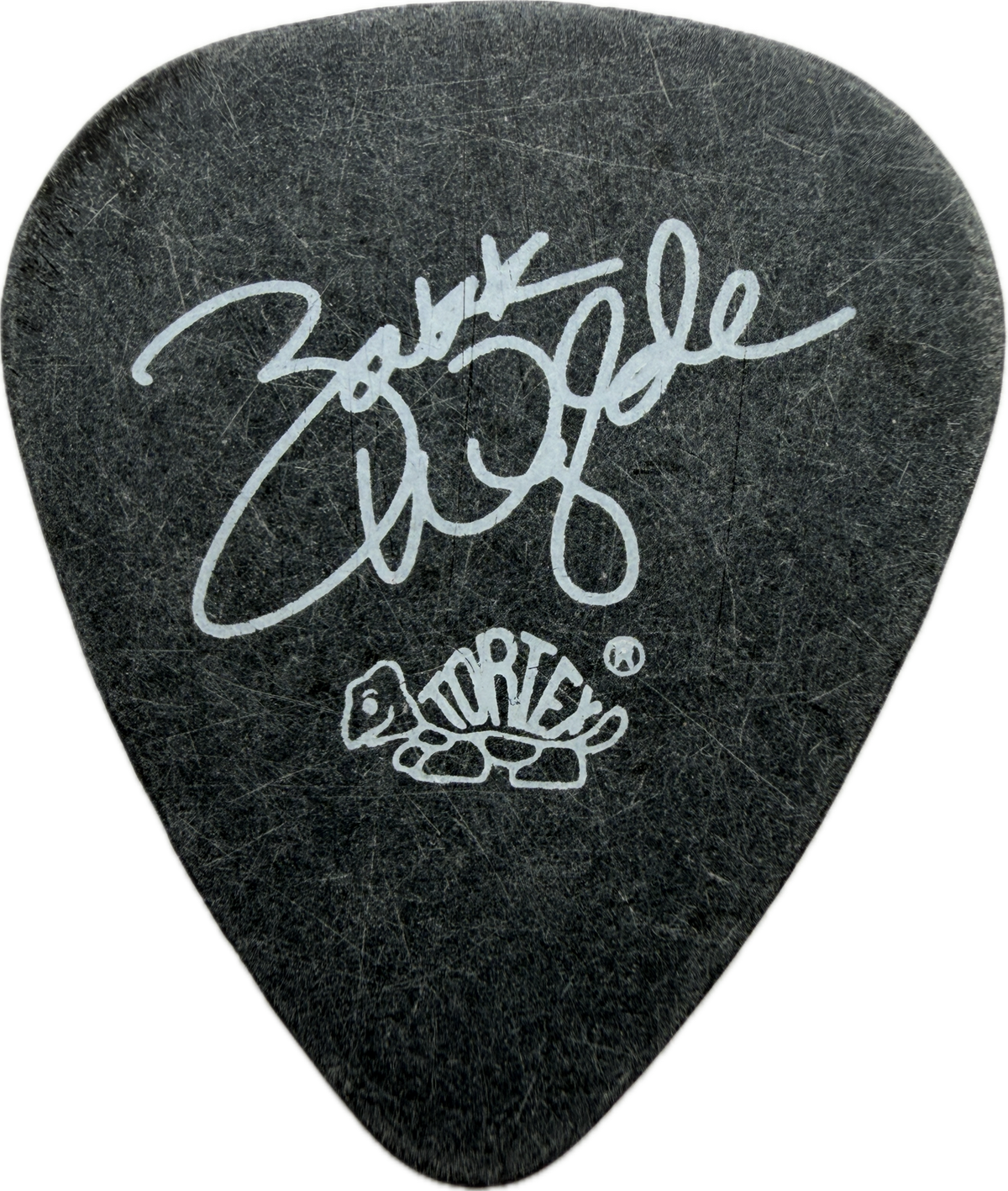 zakk wylde black label society 2001 stronger than death tour signature dunlop black tortex guitar pick reverse pickrebel photo reverse