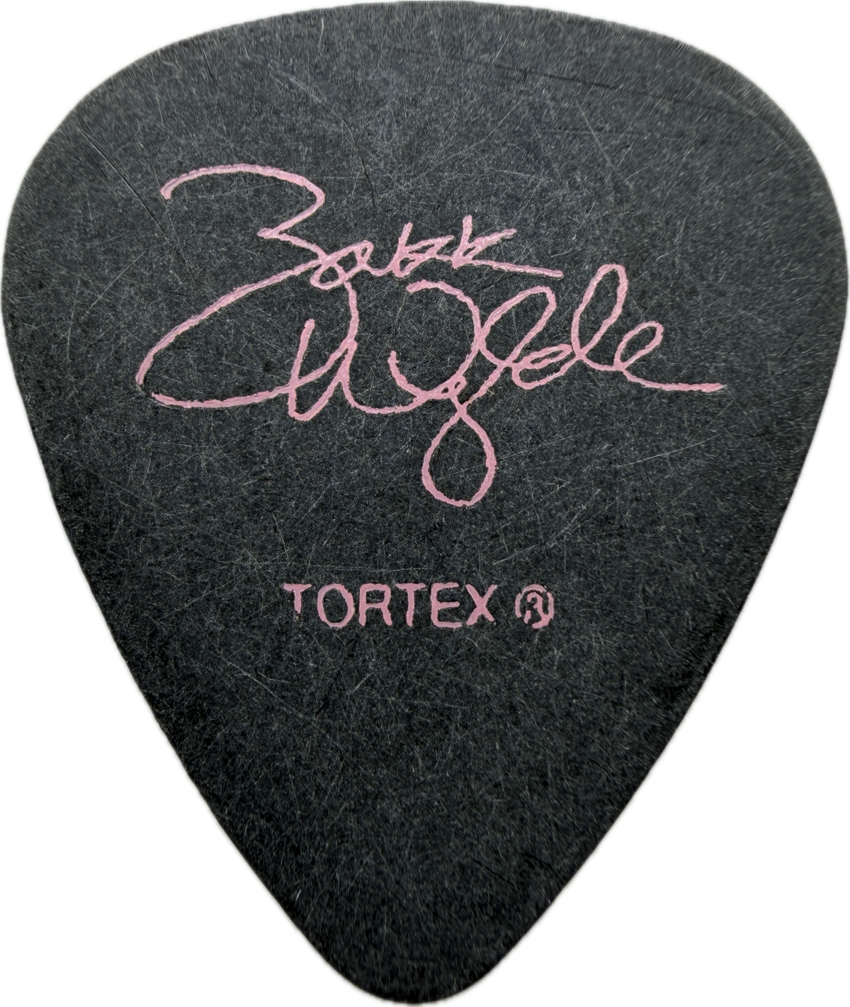zakk wylde black label society 2006 tour signature dunlop black tortex guitar pick reverse pickrebel photo reverse