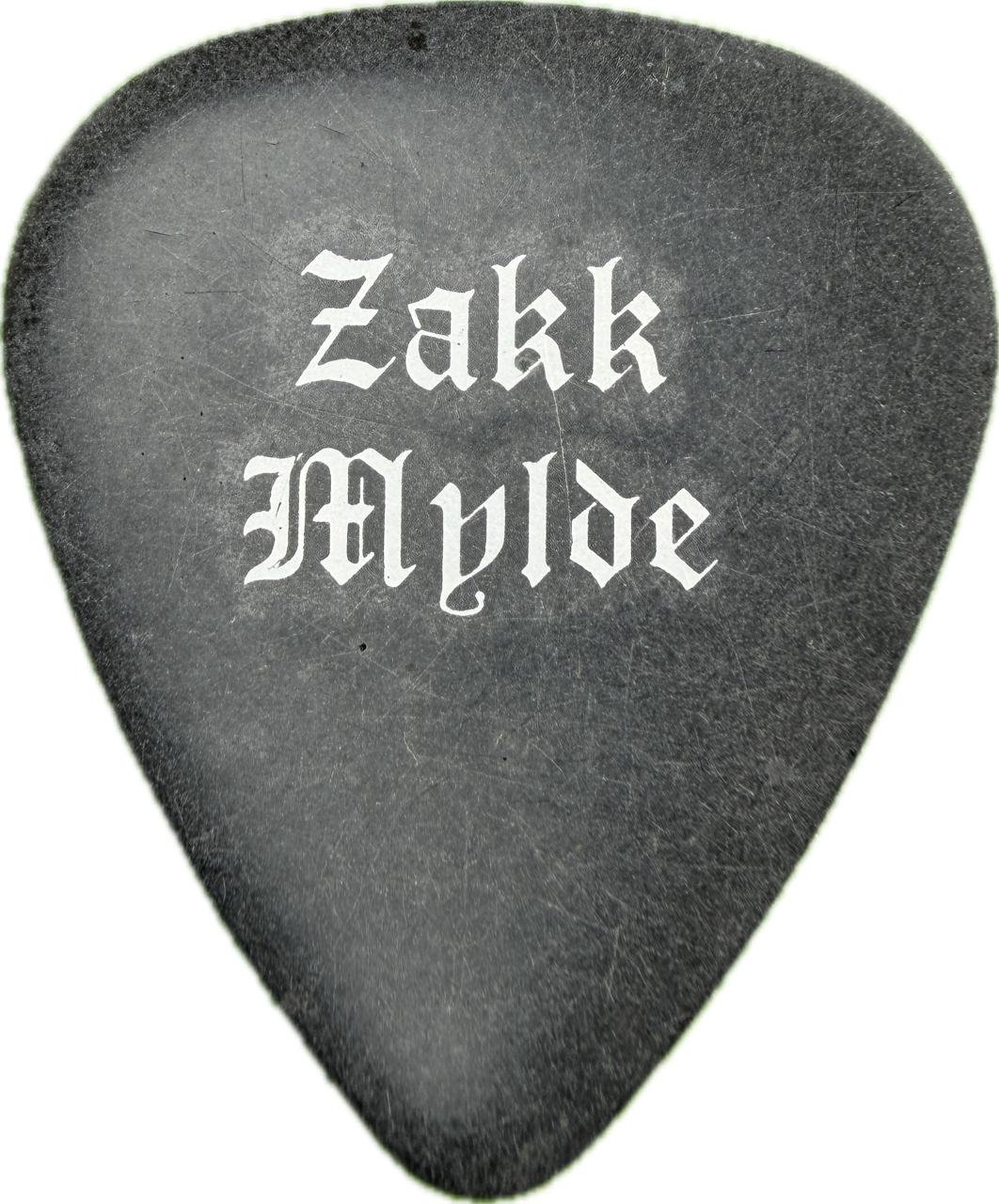 zakk wylde ozzy osbourne 2002 2002 tour cross dunlop black tortex tortex guitar pick reverse pickrebel photo reverse